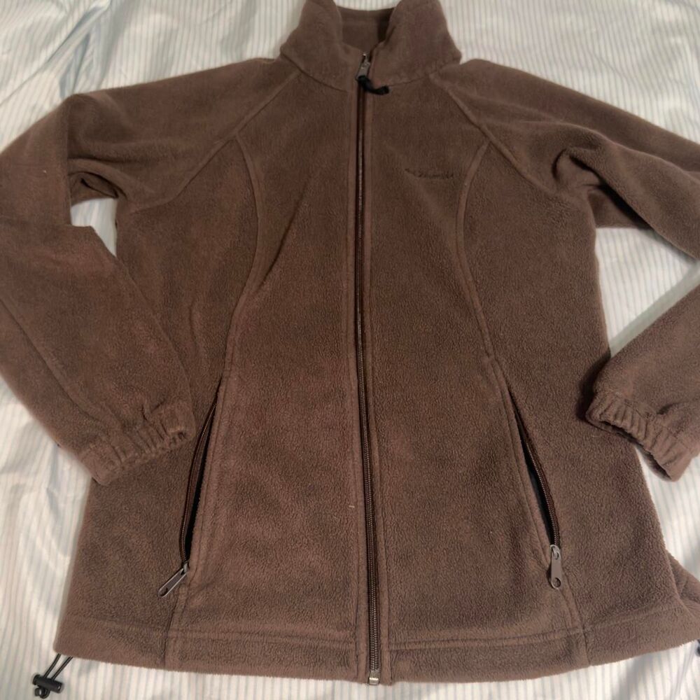 Columbia brown fleece jacket Size S #outdoor #fleece